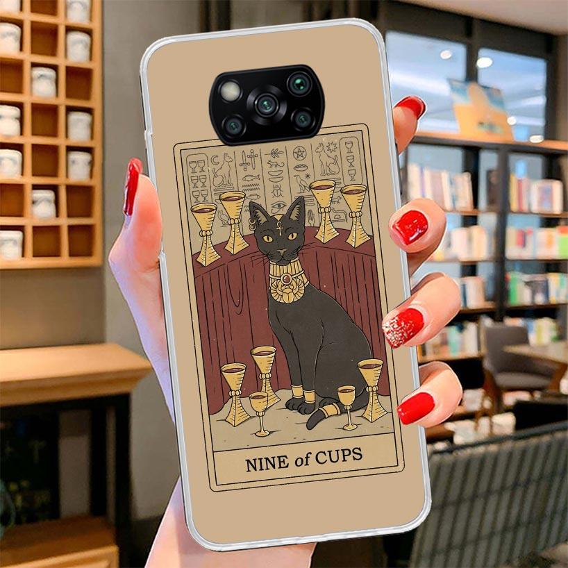 Tarot Card Cute Art Cats Cover Phone Case For Xiaomi Poco F7 Ultra X7 X6 X5 Pro M7 Redmi 15C 15 13C 13 12C 12 10C 10 9A 9C 9T 9