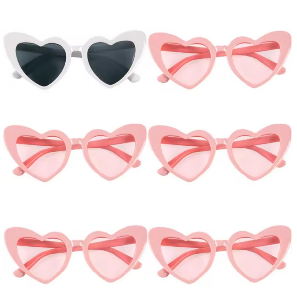 

6/12Pcs Heart Sunglasses Wedding Gifts for Guests Bachelorette Hen Party Sunglasses Party Favors Women Fashion Sunglasses