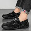 Fashion Fashion Leather Casual Shoes For Man Large Size 46 Brand Docksides Shoes Man Italian Style Lace-up Boat Shoes Men Driving Shoes