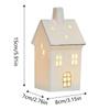 Ceramic Christmas Village House Ornament LED Lighted Christmas Tree Cottage  Desktop Home Ornaments Christmas Lamp Room Decor