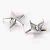 10-200 Stück Metall Stern Rock Punk Nieten Silber DIY Kleidung Schuhe Taschen Nieten Spikes Nähknöpfe Lederdekorationen 7/10/15/20mm