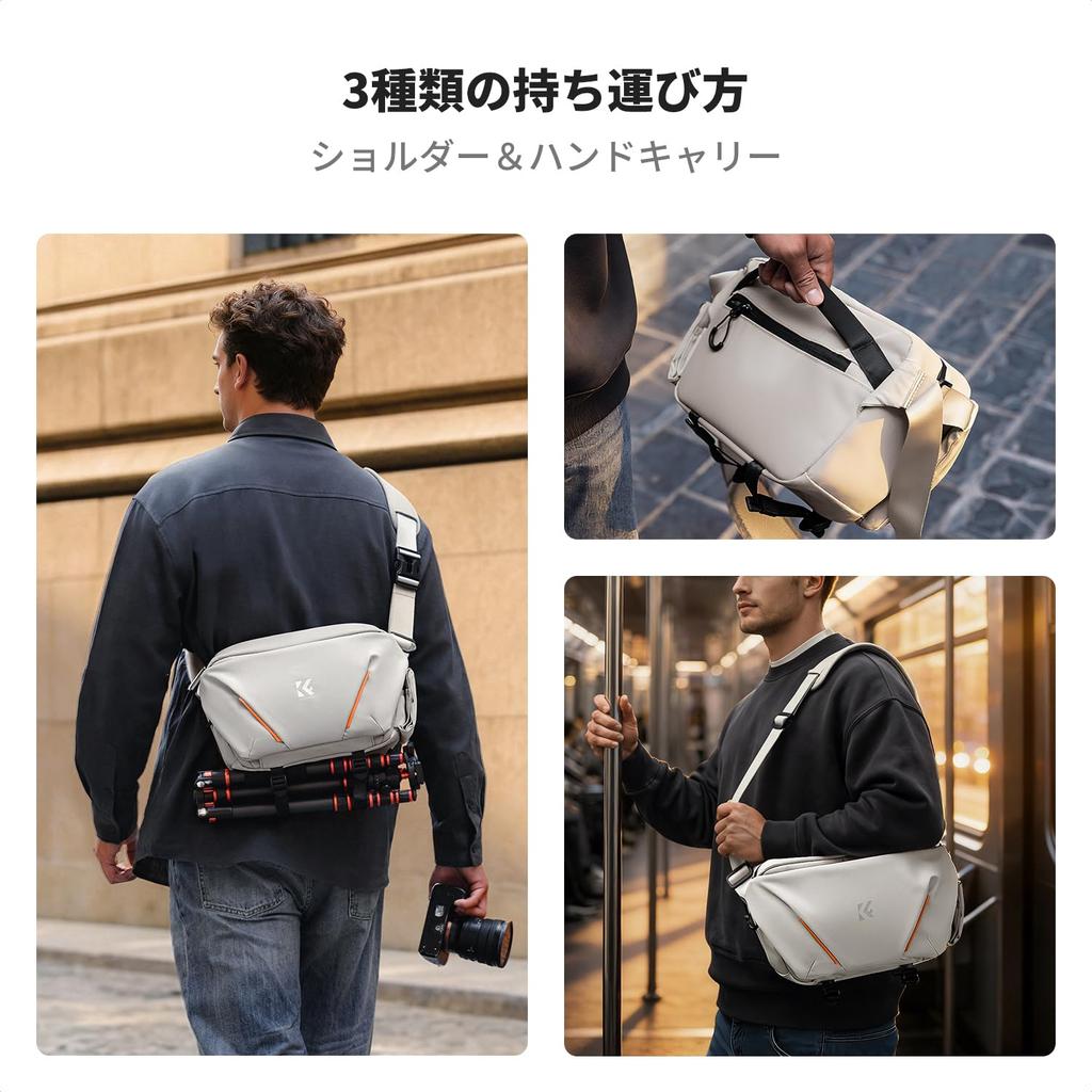 CONCEPT Camera Shoulder Large Capacity Sling Stylish Camera DSLR Camera Adjustable Accessory Camera Camera Storage Photography 6L K&F Bag, Bag, Bag,