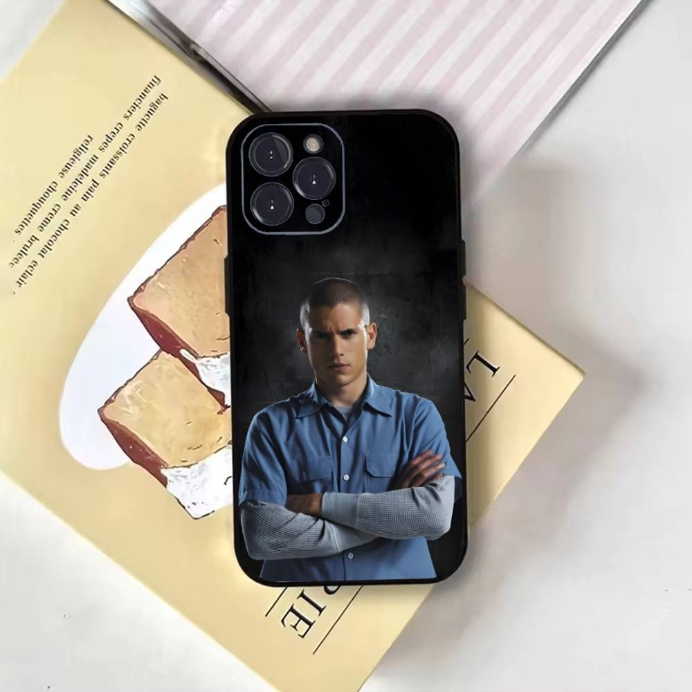 

Prison Break TV Series Phone Case For iPhone17,16,15,14,13,12,11 Plus,Pro Max,Soft Black Cover iPhone11PROMAX