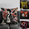 S-Sex Pistolss Band Cushion Cover Pillowcase Ultra Soft Skin Friendly Fabric Cloud Like Comfort & Concealed Zipper