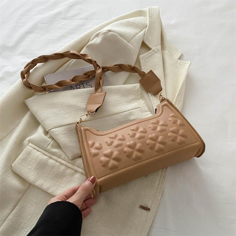 Stylish Pu Leather Shoulder Bag Trendy Street Style Chic Quilted Design For Women 2024