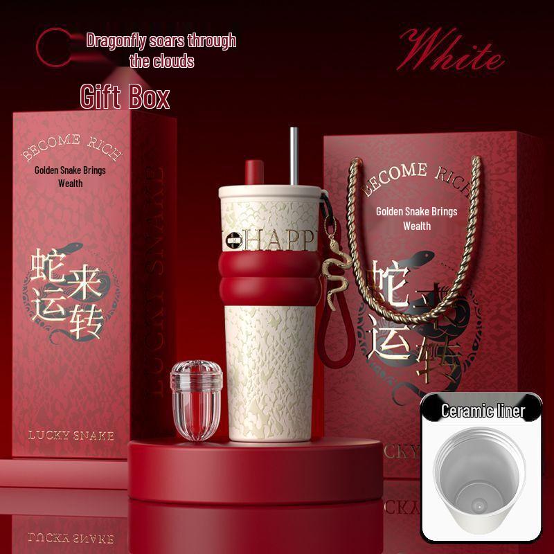Shineqi Premium Insulated Straw Mug
