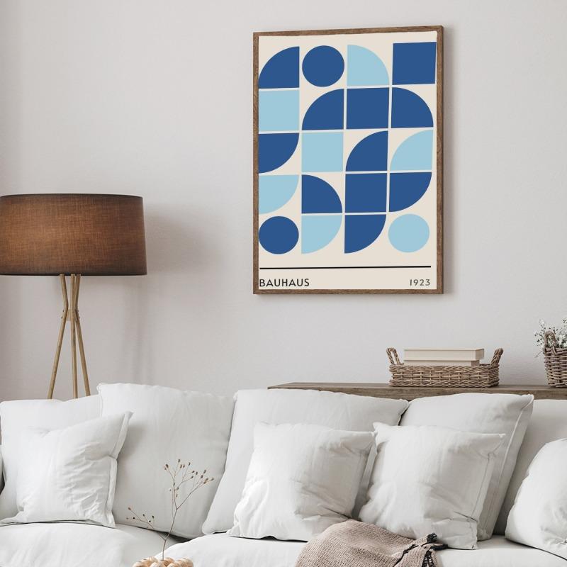 Modernist Bauhaus Geometric Canvas Vintage Posters Sticky Vintage Room Home Bar Cafe Decor Kawaii Room Decor