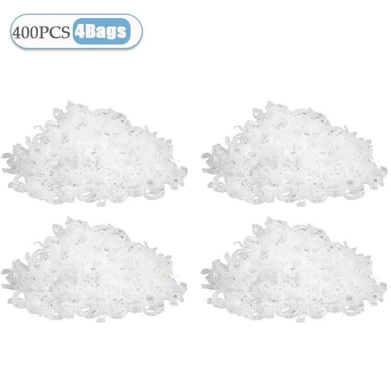 100-800PCS Plant Fixing Clips Reusable Plant Vegetables Vine Connects Fixing Tool Tomato Grafting Protect Garden Supplies