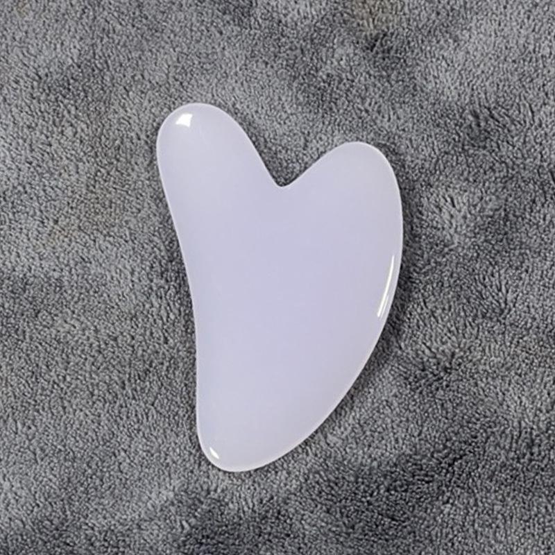 Heart-Shaped Resin Beeswax Gua Sha Set for Facial and Body Acupoint Scraping