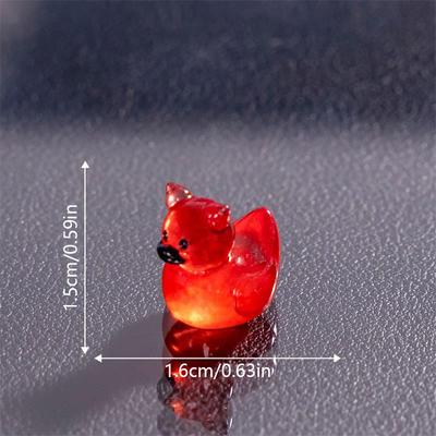 3Pcs/Bag Mini Resin Halloween Devil Duck Luminous Ornament Micro Landscape Diy Crafts Car Home Glow-In-The-Dark Decoration Gifts