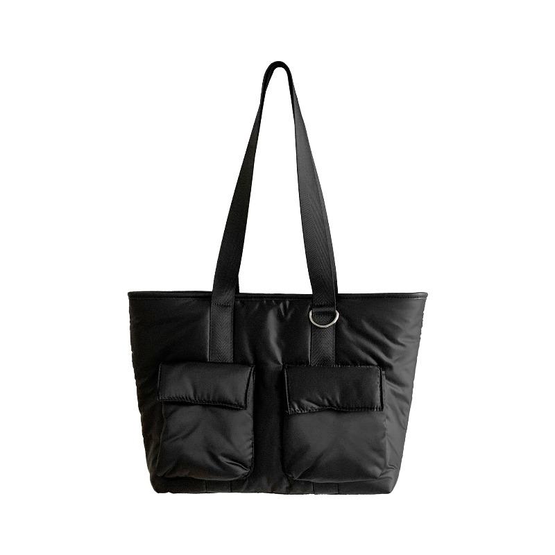 Tote Bag Nylon Casual Autumn and Winter New Cotton Clothes Bag Commuting Large Capacity Shoulder Bag Women