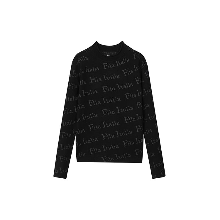 FILA Casual Warm Knitted Sweater Women sweater Black F11W144407FBK L 5820₽