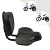 Extra Wide Bike Seat with Backrest and Comfortable Ergonomic Design Adjustable Height Leather Saddle Pad for EBike, Tricycle