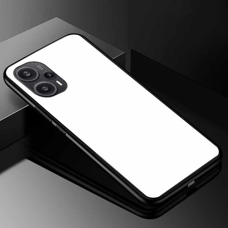 Tempered Glass Phone Case For Xiaomi Poco F5 5G F5Pro Cover Poco F5 Pro Redmi Note 12S 12C 12 4G Luxury Hard Back Bumper PocoF5