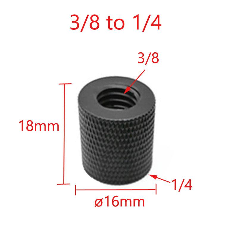 1/4" To 3/8"  5/8" To 1/4" Male To Female Thread Screw Mount Converter Adapter Bracket Stand Tripod Plate SLR Camera Accessories