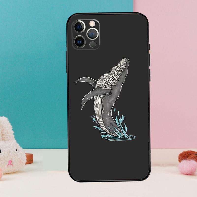 Wal Fisch Welle Meer Handyhülle Für iPhone 17 Air 16 14 13 12 11 15 Pro Max 12 13 mini 15 16 Plus 16e Hülle Coque