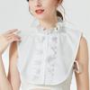 Klassisches Chiffon-Hemd Falscher Kragen für Damenhemd Abnehmbarer Verstellbarer Damenkragen Spitze Kleidung Bluse Falscher Kragen Damen