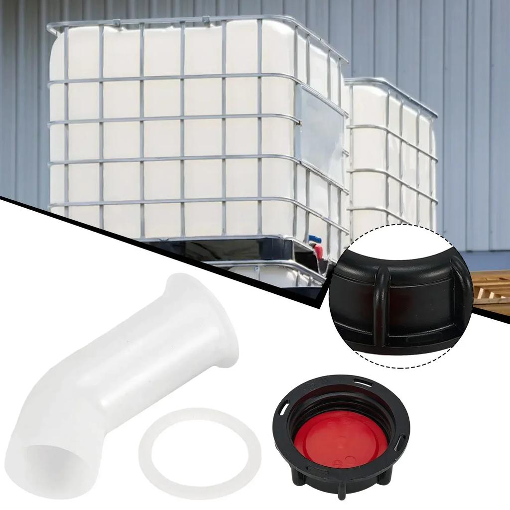 For IBC Bucket Adapter Water Tank Accessories Thread 120 Mm/4.72 Inches 2 Inches 2" Drain/bend Bucket Valve Fittings PE
