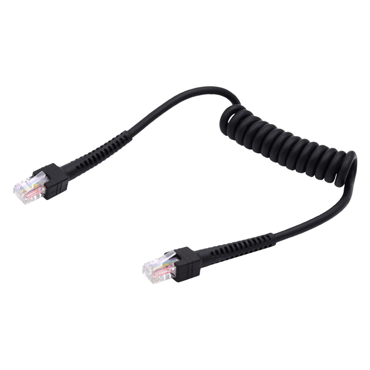 

UT-019-1.0M RJ45 Male to Cat6 Male 8P8C UTP Stretch Coiled Cable LAN Ethernet Network Patch Cord 100cm As Shown A