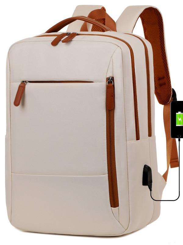 

TS JYL laptop bag,Women Laptop Backpack 15.6 Inch Fashion Portable Travel Bag 16 inches белый