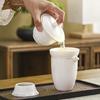 Zhishi White Porcelain Kung Fu Tea Set