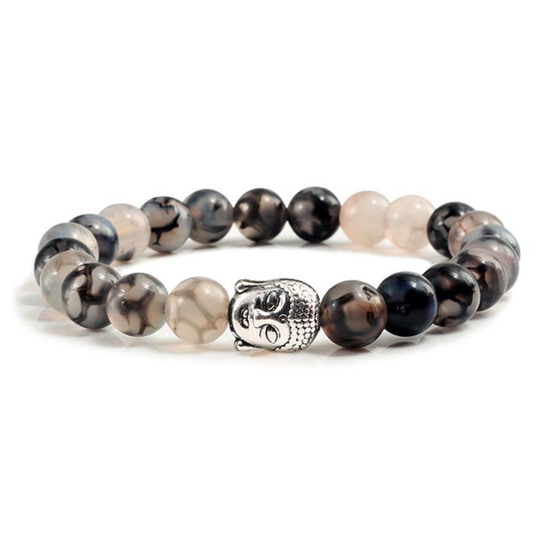 Volcanic Rock Buddha Beaded Bracelet for Women