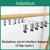 Lightweight High Manganese Steel Metal Clip Hangers Ideal For Trousers And Skirts