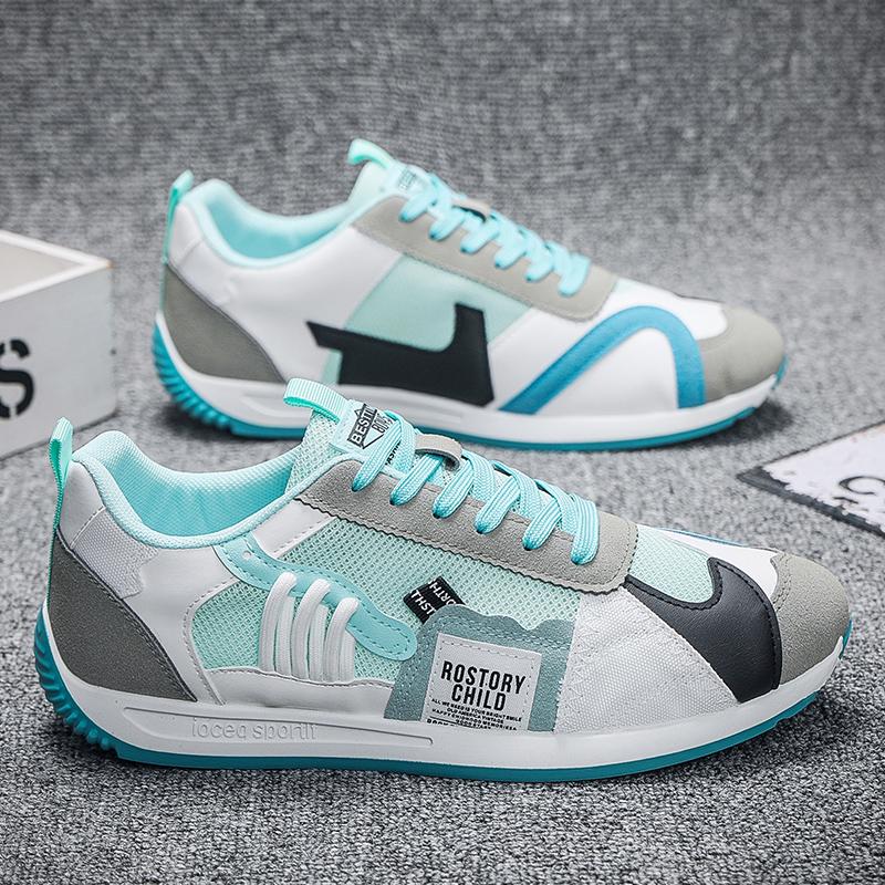 Mesh Casual Sneakers For Men Comfortable Sport Walking Shoes Male Breathable Running Flat Shoes Men’s British Style Sneakers