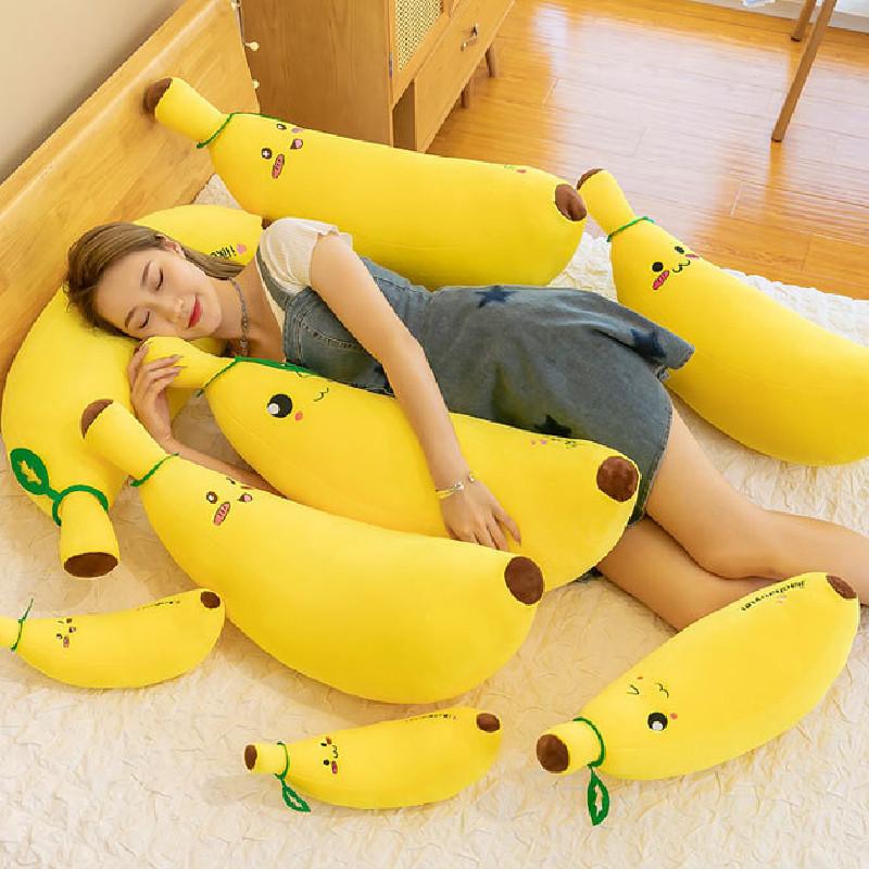 Banana Toy Plush Cartoon Stuffed Fruit Doll Soft Home Decoration Gifts Kids
