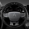 Pour C1 C2 C3 C4 C5 C6 VTS Xsara C-Crosser Berlingo Jumpy Fibre de carbone Antidérapant Housse de volant de voiture Accessoires Auto