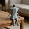 3D Printed Coffee Corner Figurine Moka Pot/Mug/Coffee Bean/Chocolate Figurine with Articulated Legs for Office Home Shelf Decor Funny Gifts