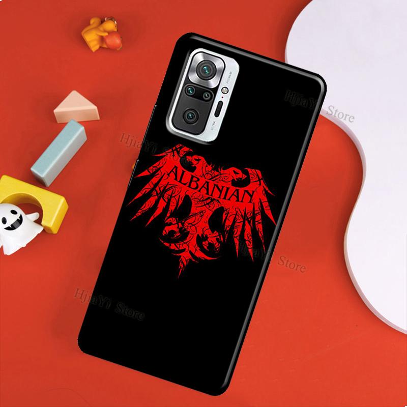Albania Flag Case For Xiaomi Redmi 10 9 9T 9A 9C Cover Coque For Redmi Note 11 Pro 7 8 9 10 Pro 10S 11S
