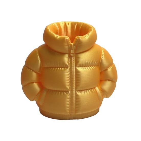 Yousheng Down Jacket Pen Holder, 3D Printed Funny Puffer Jacket Pencil Cup, Small Desk Organizer Storage Box for Home Office Desktop Decor