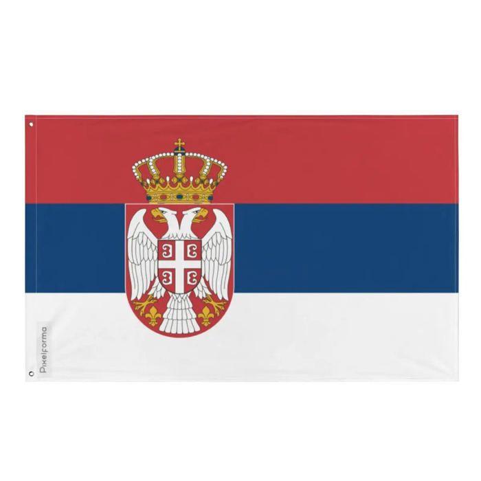 Drapeau - Serbie - 96 x 144 cm - Polyester - Recto/verso - Œillets en fer
