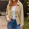 Women's Fashionable And Casual  Long Sleeve Solid-color Suit Jacket