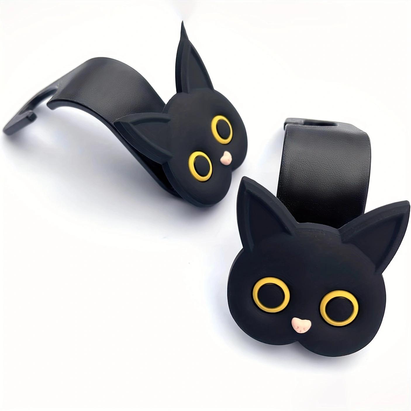 

Cartoon Black Cat Car Seat Hook: Cute and Multifunctional Interior Accessory 1 Piece