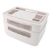 Router Storage Box 2 Layer Dust Proof Multifunctional with Lid Cable Management Router Box for