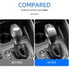 car Gear Shift Knob Panel Cover Carbon Fiber Pattern Sticker (X1 01)
