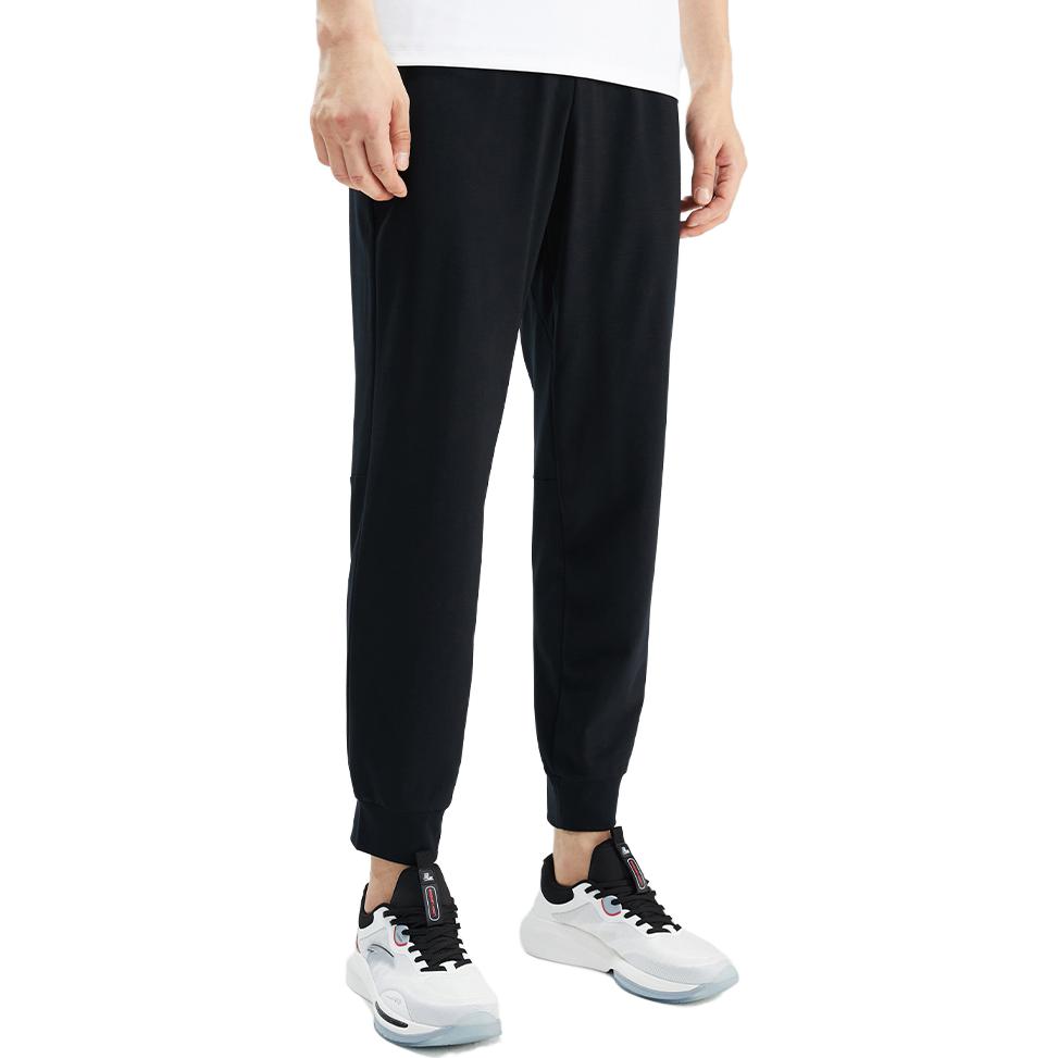 Anta Neun-Punkt Atmungsaktive Gestrickte Sporthose Herren Unterteil Basic-Schwarz 152337308-2
