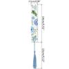 Cute Flower Acrylic Bookmarks Clear Floral Book Markers with Colorful Tassels for Women Kids Teacher Book Lovers 8 Style