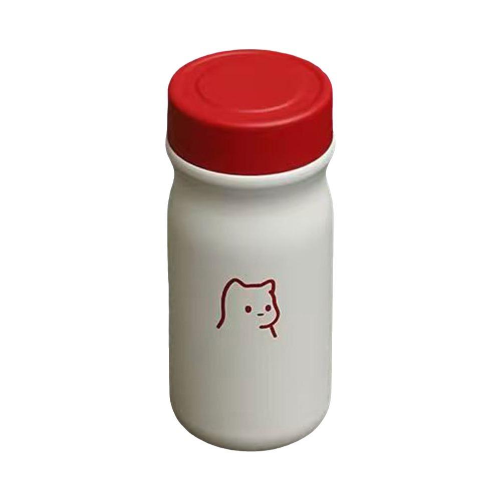 Cartoon Mini Pocket Mug 320ml Vacuum Insulated Cup Drinkware Direct Drinking Mug  Daily Drinking красный