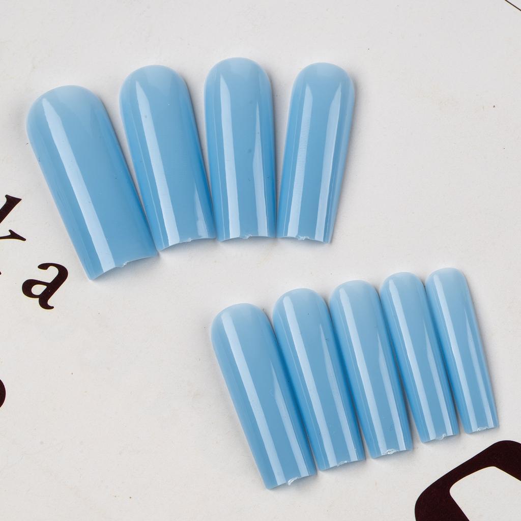 600 Pieces Of Seamless Transparent Extended Square Nail Pads, Full Stickers Of Fake Nails, Natural Color Wearing Nail Generation