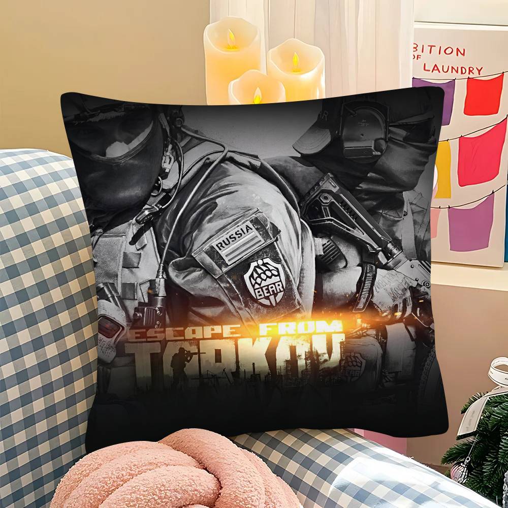 Pc Goldener Stern Flucht aus Tarkov Kissenbezug Mode Quadratischer Kissenbezug Schlafzimmer Sofa Raum Ins Dekoration Freizeit