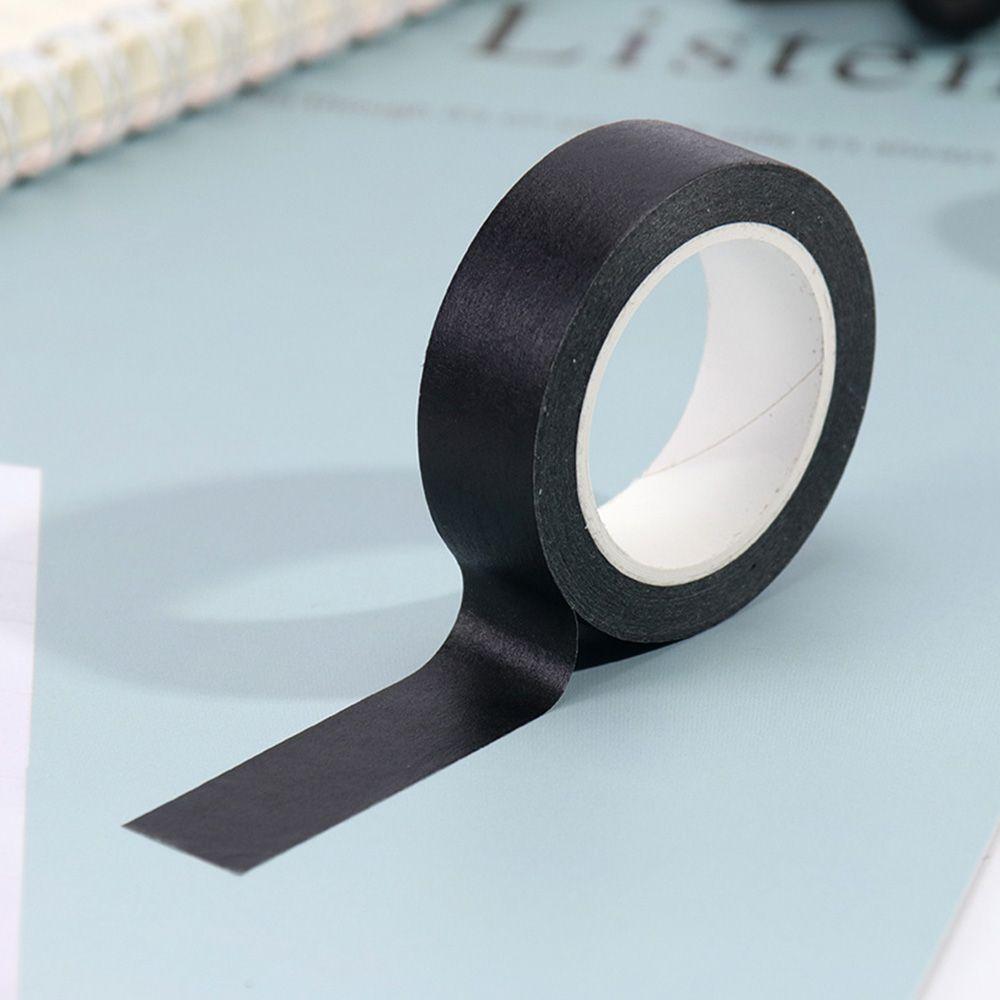 Office Scrapbooking Art Drawing Black Masked  Paper Tape Stationery Adhesive Tape Decorative Paper
