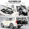 1/32 Scale Mitsubishis Pajero Suv Alloy Model Car Metal Diecast Vehicle Toy Model Collection Simulation Sound Light Toy for Kids Gift