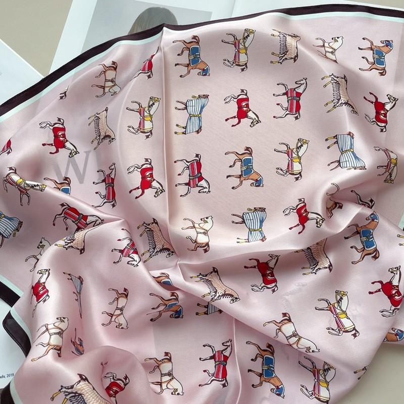 Hangzhou 100% eșarfă de mătase naturală reală pentru femei, bandană, eșarfe pătrate, eșarfe, eșarfă Mulberry, modă de lux de înaltă calitate, hijab