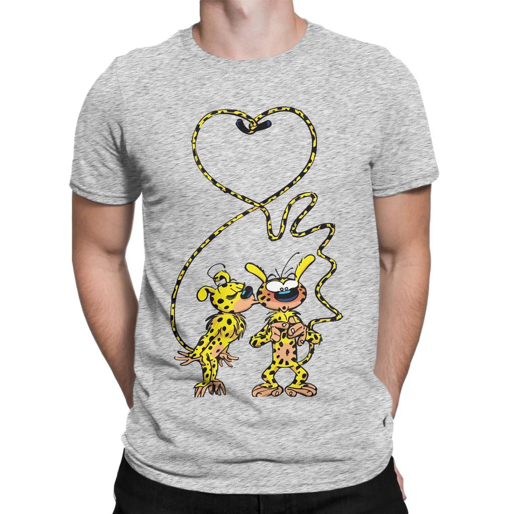 Marsupilami And Girl Kissing Novelty 100 Cotton Tshirt Marsupilami Tees Tops For Unisex