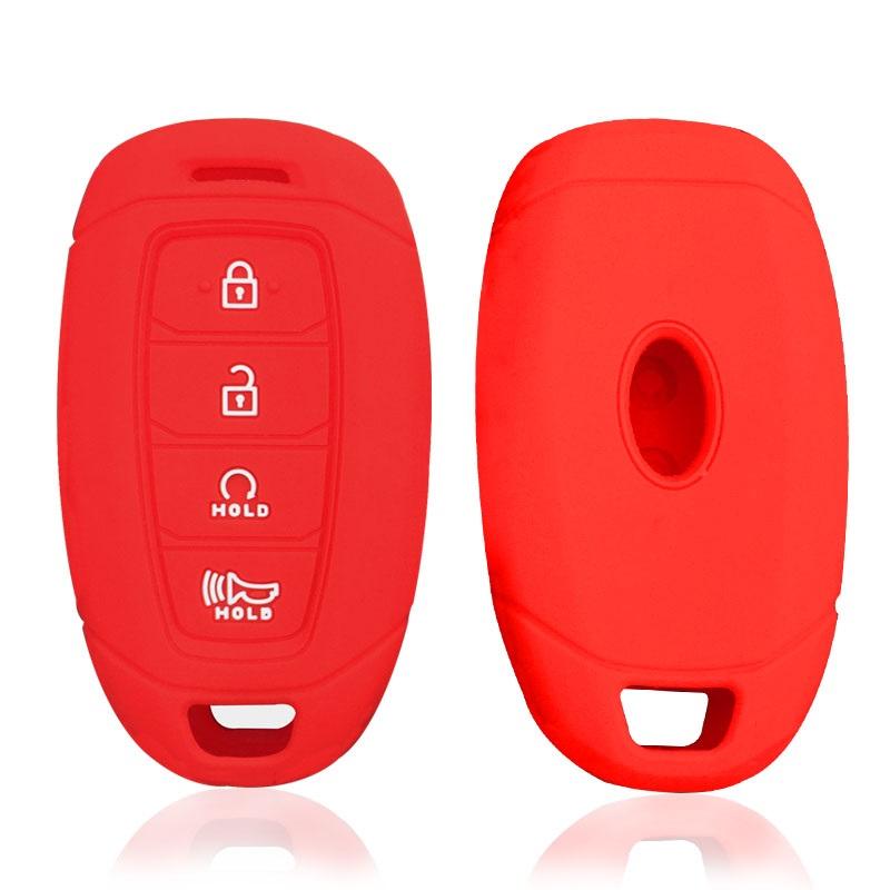 

For Hyundai Solaris 2021 Ix25 Silicone Key Cover for Hyundai Accent Verna Lafesta La Festa 2019 Encino Santa Fe 2020 Key Case