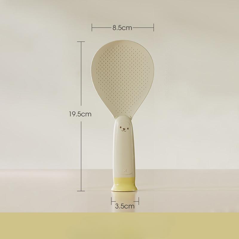 New Suction Cup Rice Spoon Can Stand Up and Not Stick To Making and Serving Heat-resistant Standing Rice Spoon