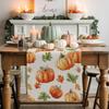 Fall Pumpkin Maple Leaf Table Runner Dresser Scarf Table Decor Farmhouse Kitchen Dining Table Runner Thanksgiving Decorations